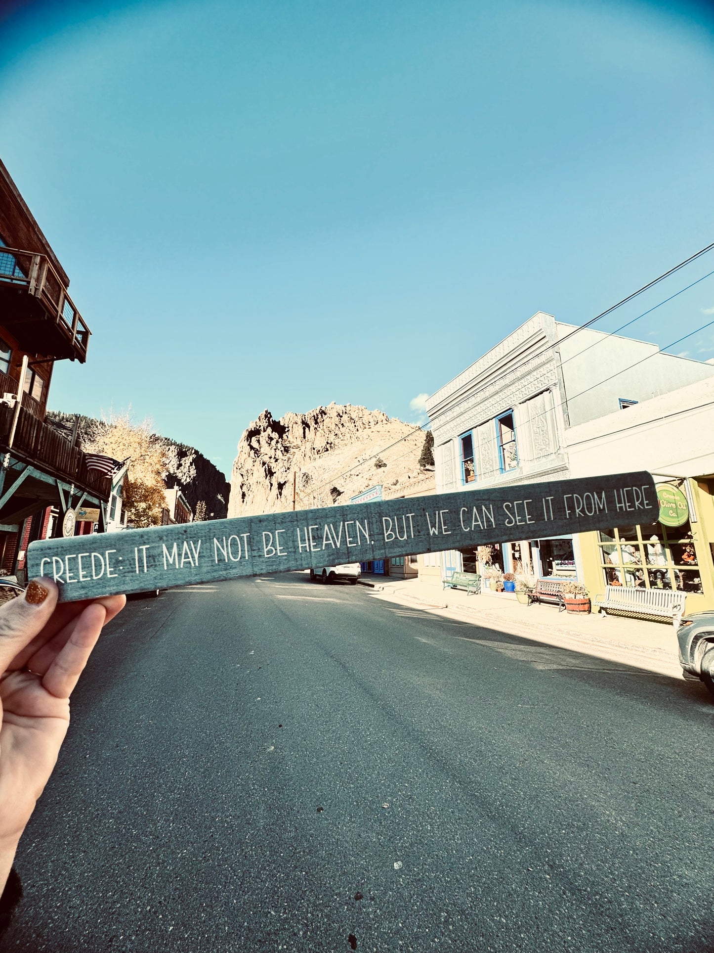 Creede Heaven Skinny Sign