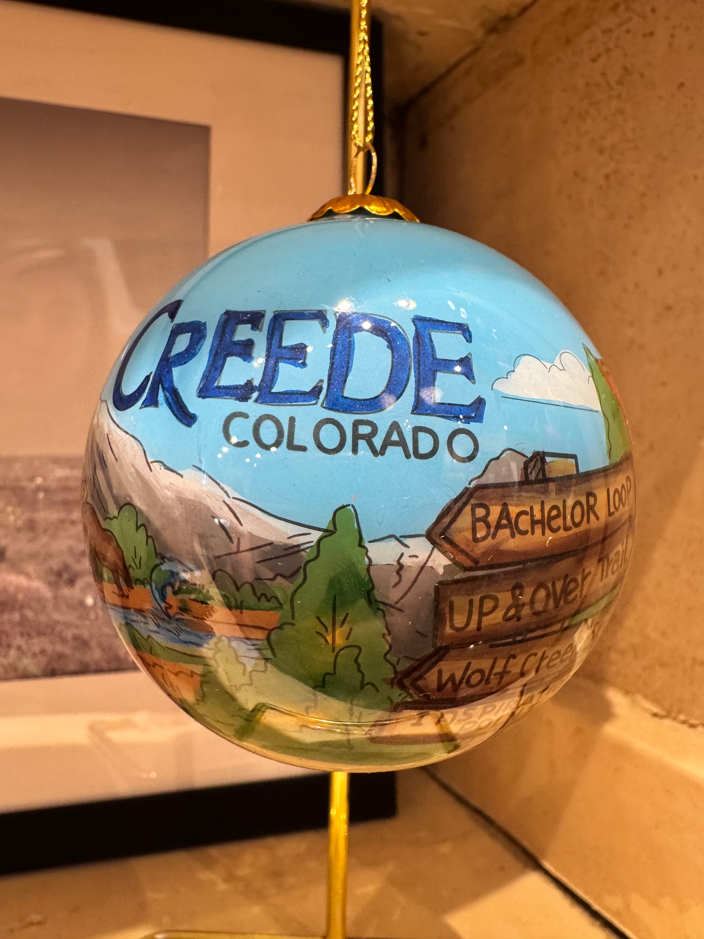 Creede Town Ornament