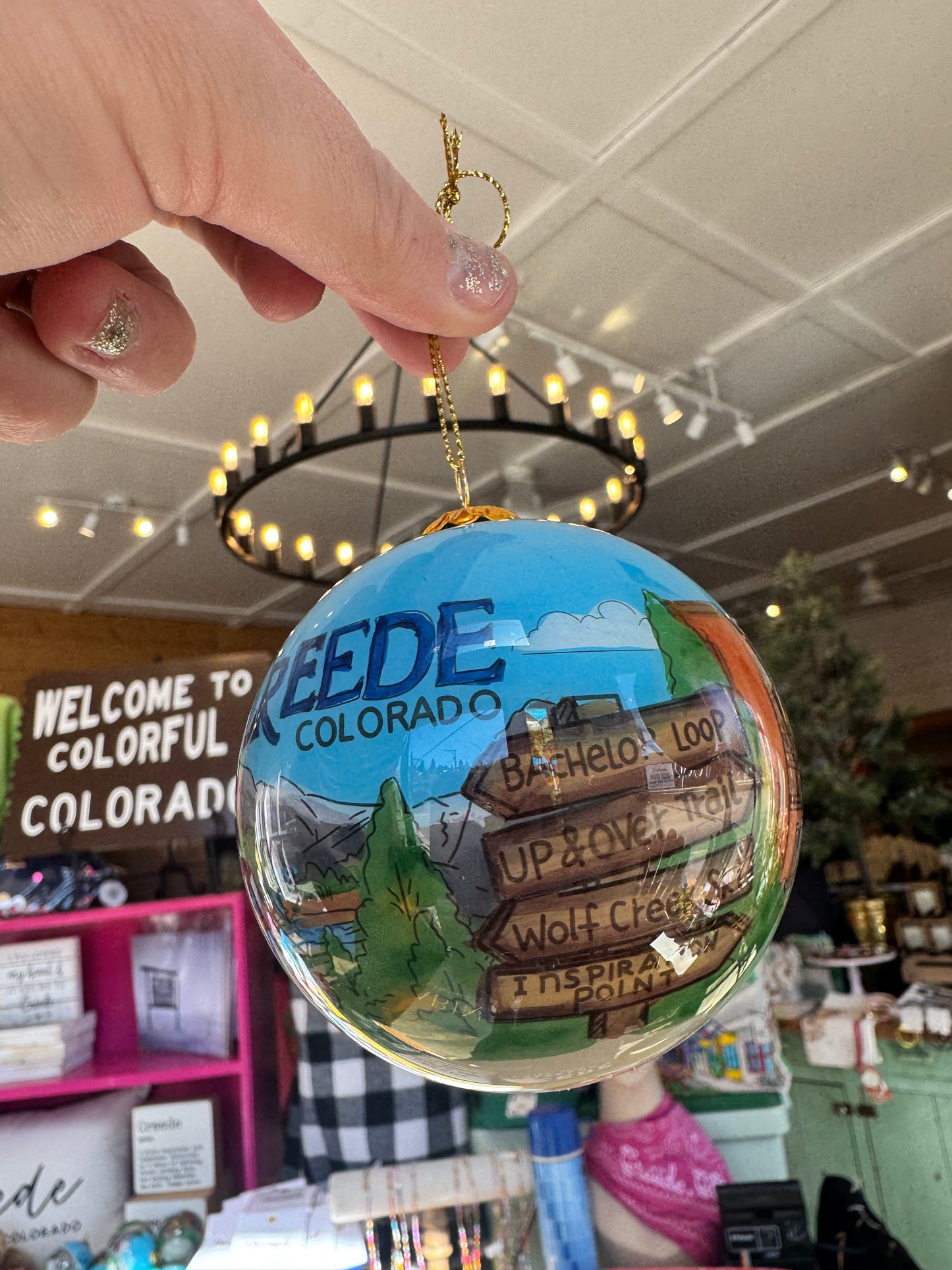 Creede Town Ornament