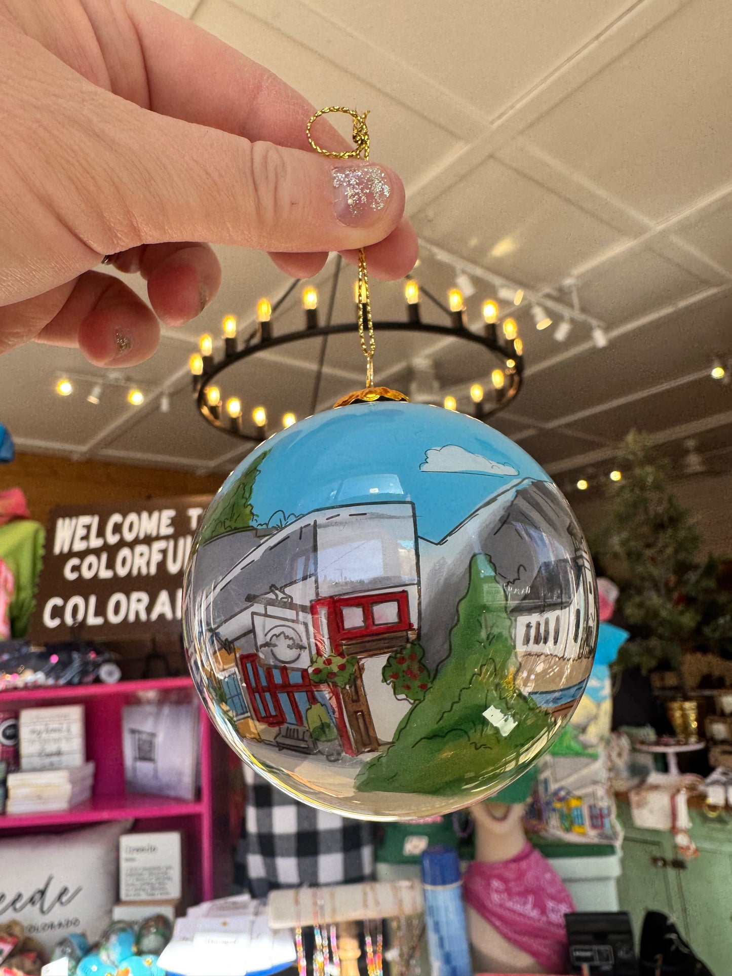 Creede Town Ornament