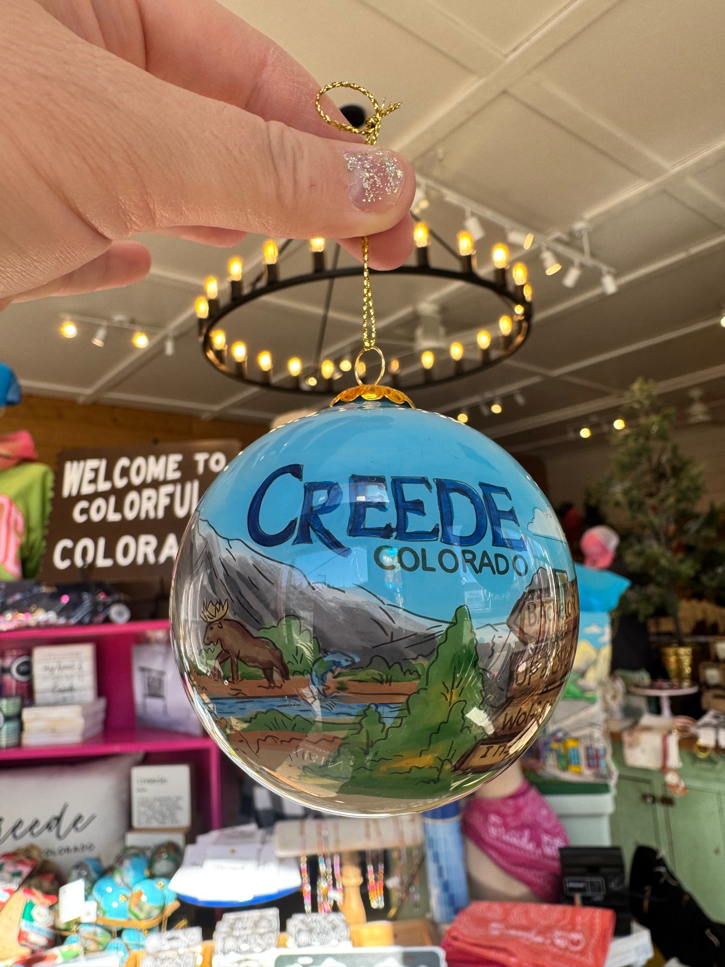 Creede Town Ornament